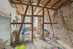 Küche und Wohnzimmer Appartement